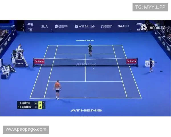 德约科维奇直落两盘击败博杰斯 晋级ATP雅典站男单四强